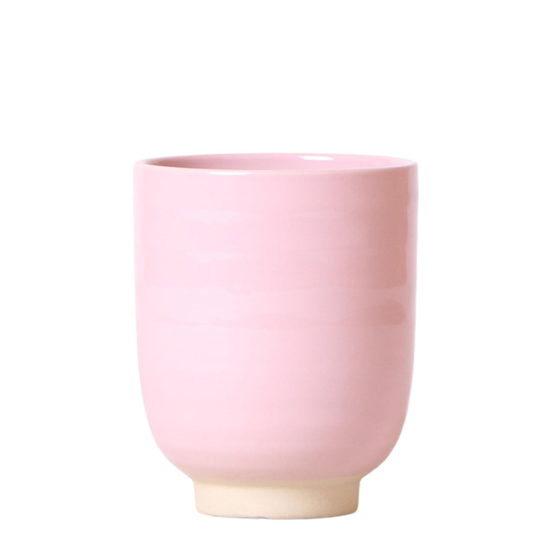 Kolibri Home | Blumentopf glasiert - rosa Keramik-Topf mit Glanz - Topfgröße Ø9cm-Plant-Botanicly